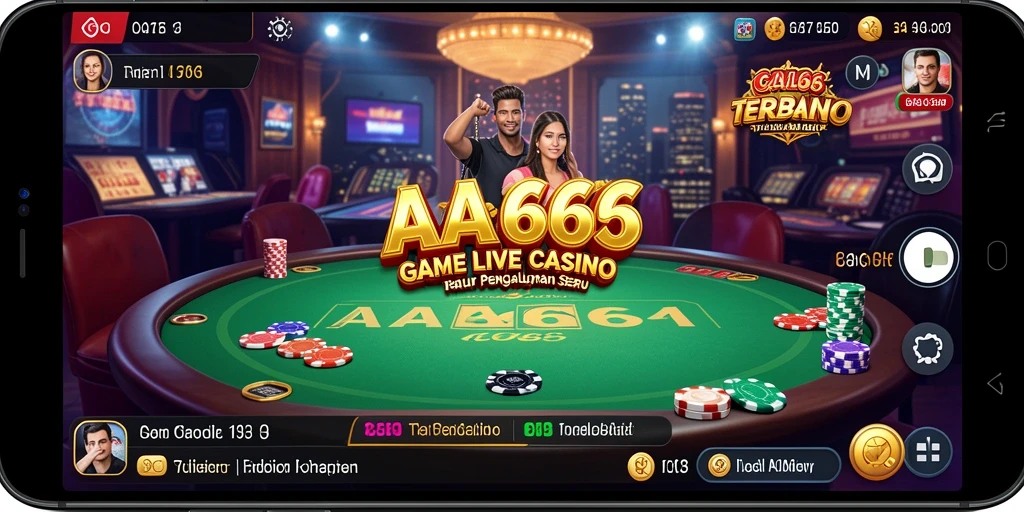 Tampilan gameplay seru dengan dealer profesional di <strong>AA666</strong>.
