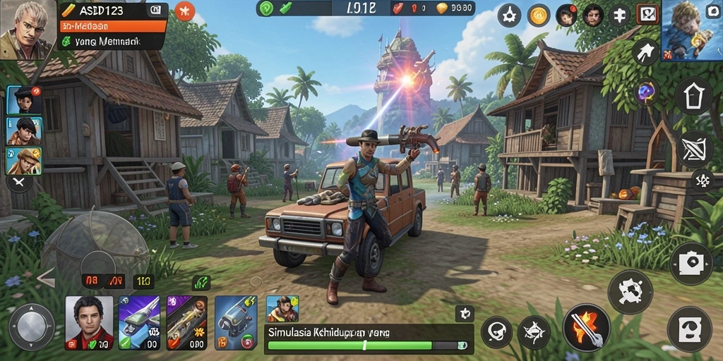 Menampilkan gameplay menarik dari ASD123 dalam simulasi kehidupan.