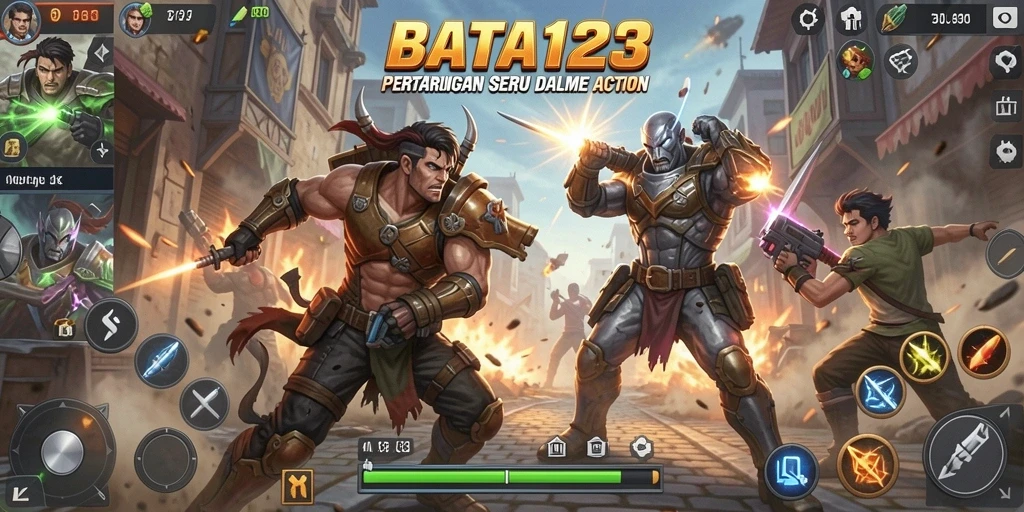 Tampilan gameplay intens di BATA123 dengan grafis memukau.