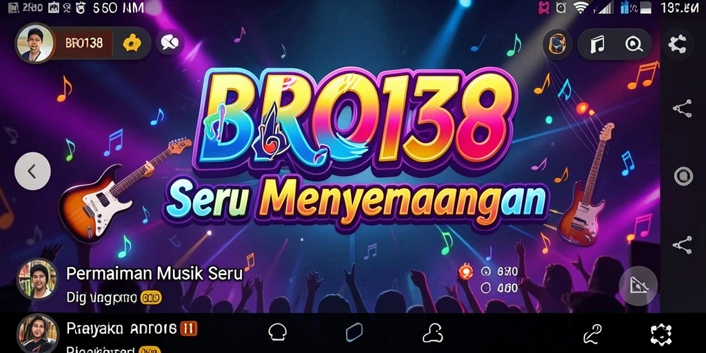 Screenshot gameplay BRO138 yang menunjukkan keseruan bermain musik.