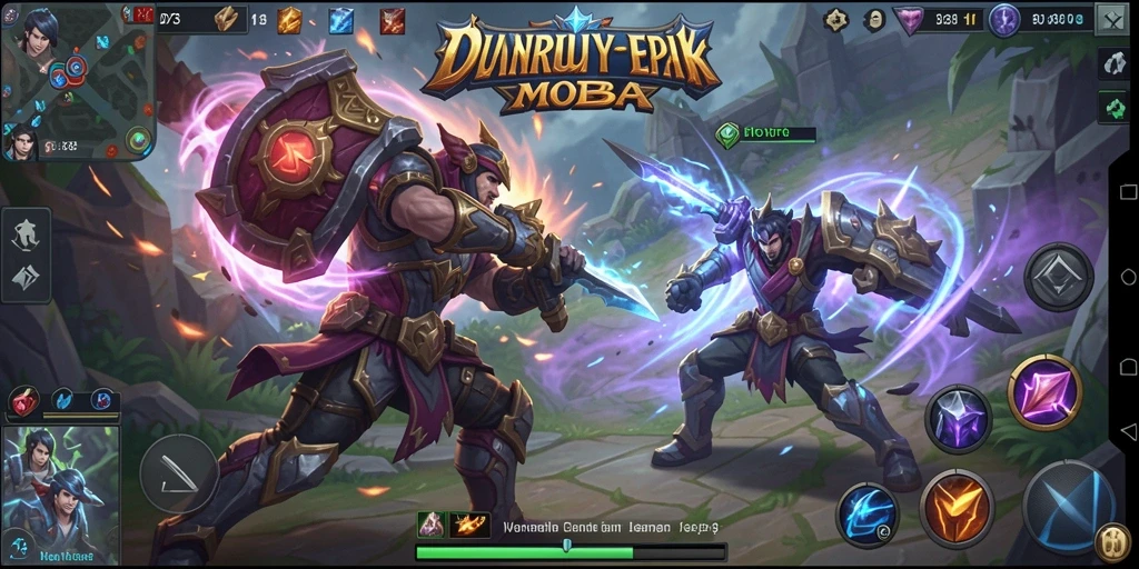 Tangkapan layar gameplay D73 yang seru dan penuh aksi.