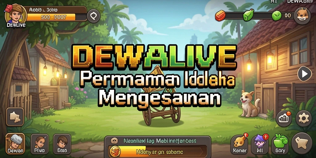 Screenshot gameplay DEWALIVE menampilkan karakter bekerja dalam mode Idle.