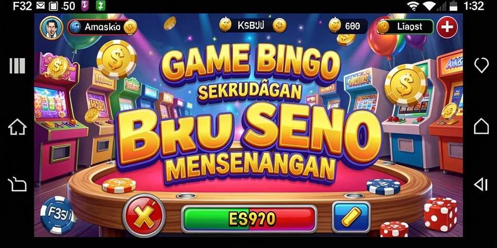 Tampilan gameplay Bingo yang seru dan interaktif di F32.
