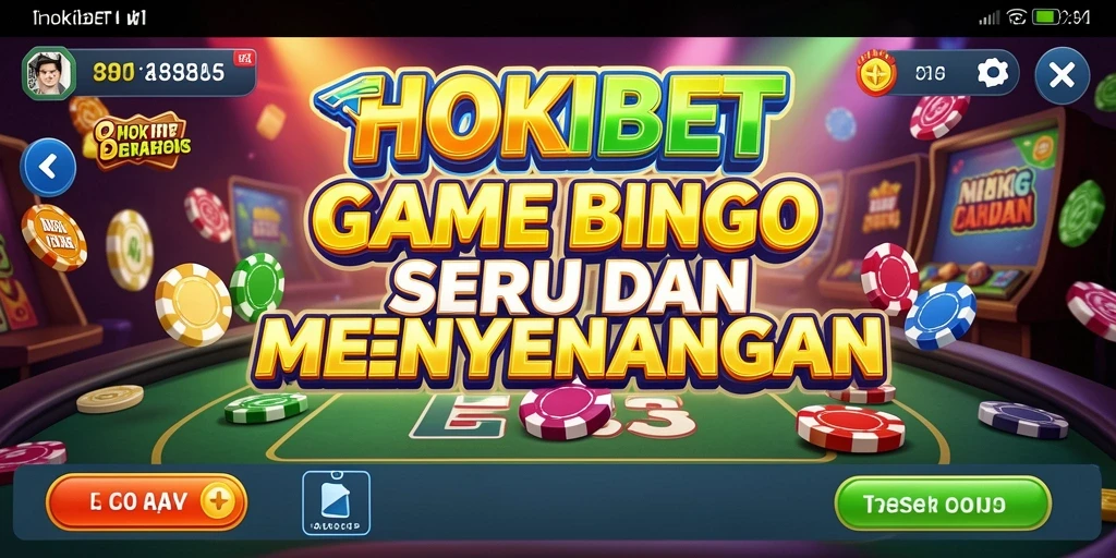 Screenshoot gameplay HOKIBET menampilkan keseruan permainan Bingo.