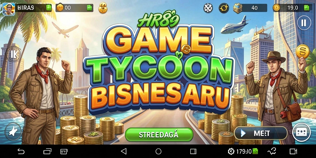 Tampilan gameplay HR89 yang penuh tantangan di dunia bisnis Tycoon.