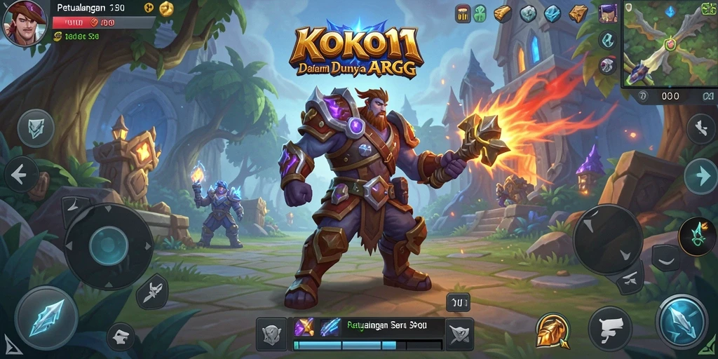 Tangkapan layar gameplay KOKO11 yang menarik dan dinamis.