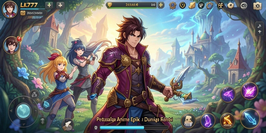 Tampilkan gameplay LK777 dengan aksi Anime yang menegangkan.