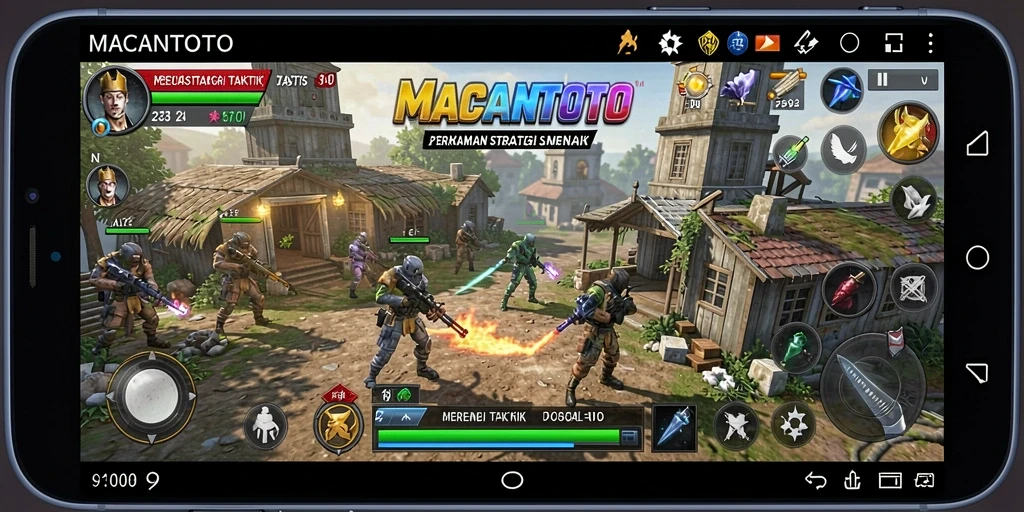 Tangkapan layar <strong>MACANTOTO</strong> menunjukkan gameplay strategi yang mendebarkan.