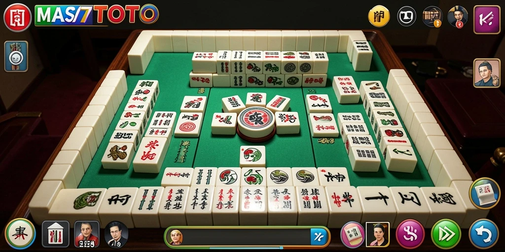 Tampilan seru gameplay Mahjong dari MAS77TOTO.