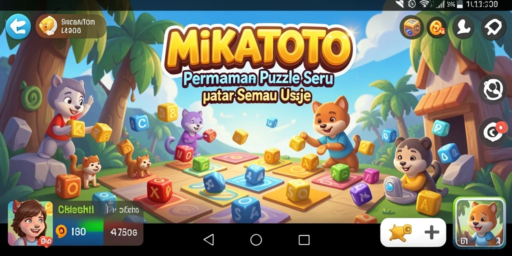 Tampilan gameplay MIKATOTO dengan teka-teki yang menantang.
