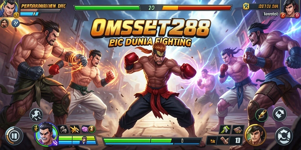Screenshot gameplay <strong>OMSET288</strong> menampilkan aksi pertarungan yang seru dan mendebarkan.