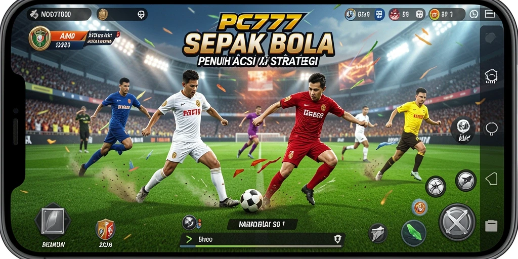 Gameplay menarik dengan aksi sepak bola yang realistis dan mendebarkan.