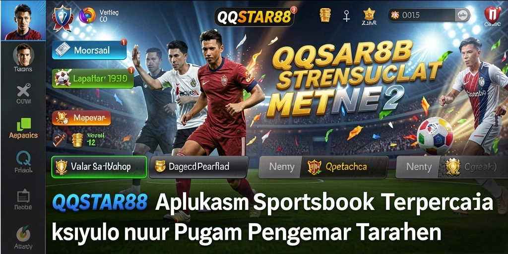 Screenshot QQSTAR88 menampilkan antarmuka taruhan olahraga yang menarik.