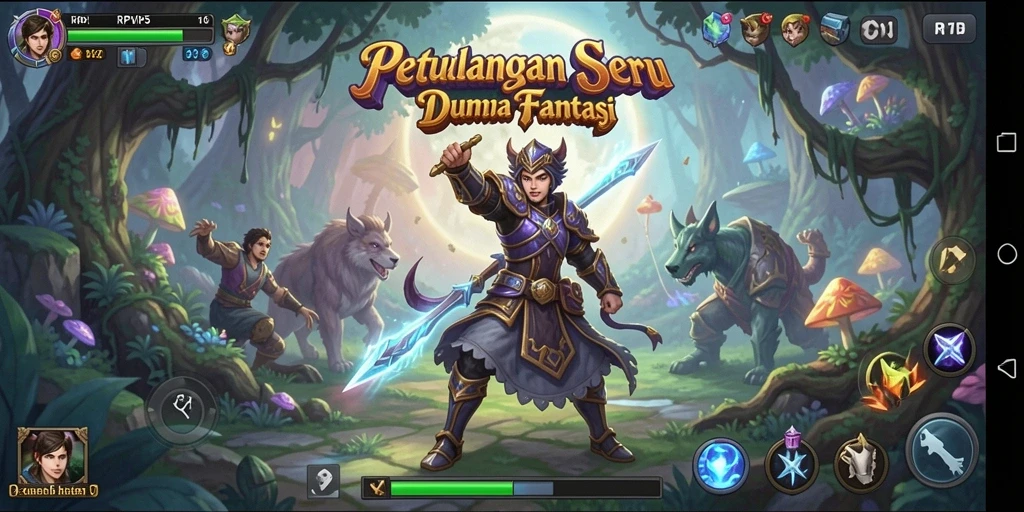 Tampilan gameplay RPVIP5 dengan elemen petualangan yang menakjubkan.