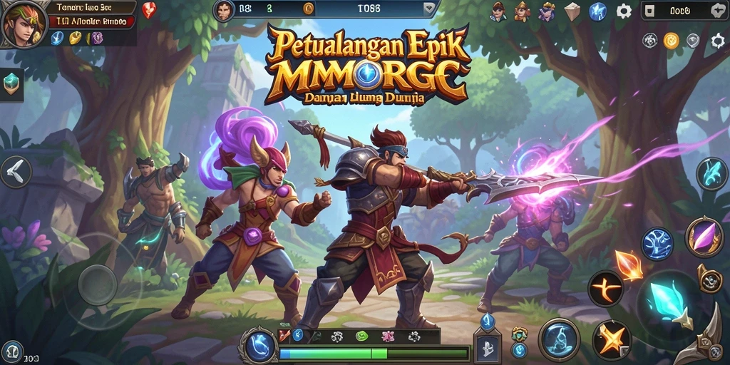 Screenshot utama TO88 menampilkan aksi mendebarkan dalam dunia MMORPG.