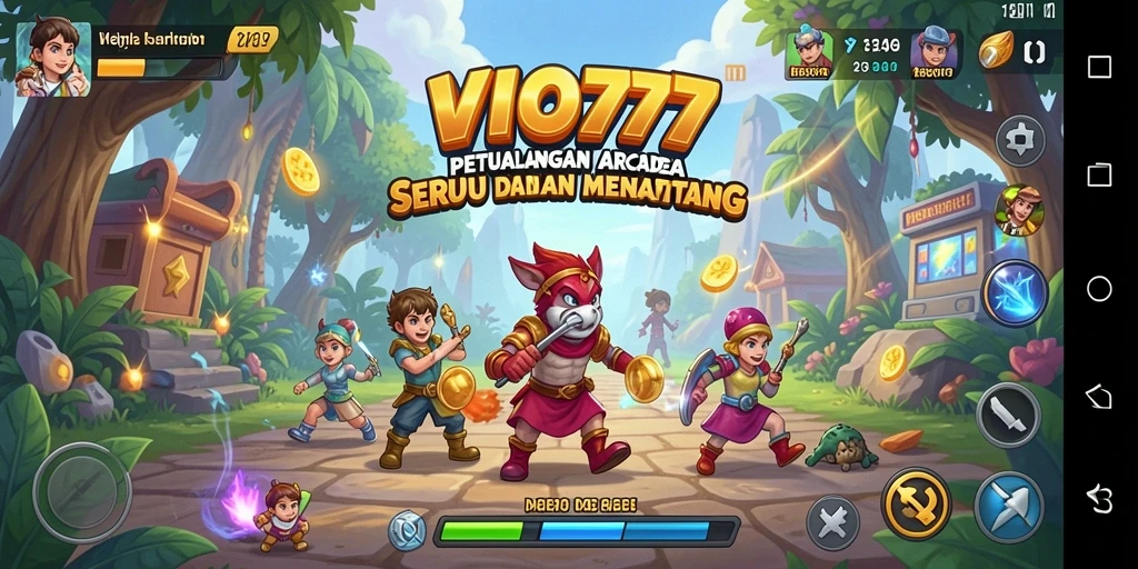 Tampilan gameplay VIO77 yang seru dan penuh warna.